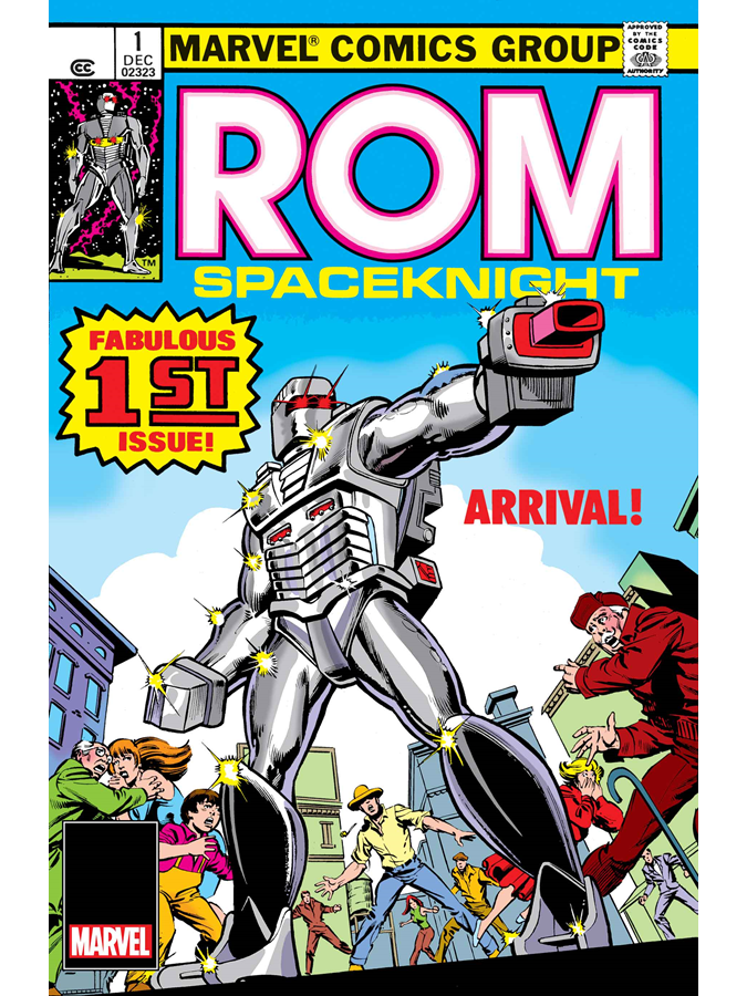 ClassicGPK's tweet photo. ROM 1 FACSIMILE EDITION (2023) #️⃣1️⃣ — on sale Wed Sep 20.

$4.99 / Pages: 32 / UPC: 75960620771800111

Long ago, Rom offered his life to serve his planet of Galador as a Spaceknight - an armored warrior, sworn to protect his people from the vile alien...

[1/5] https://t.co/XTzw0s8v6t