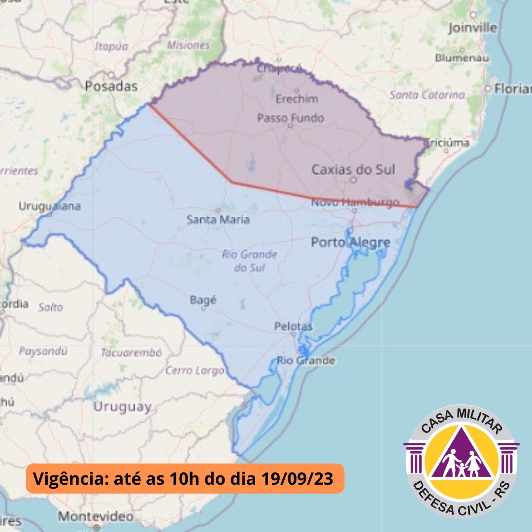 Defesa Civil RS tweet media
