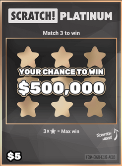 Scratch_fun's tweet photo. Have you tried Scratch Platinum yet?   

With only $5 investment into one scratch card from Scratch Platinum, you can win up to $500,000. Cold cash.. well.. cold crypto :) Is there a better offer out there in the online scratch card world? https://t.co/1I5uF8QNix