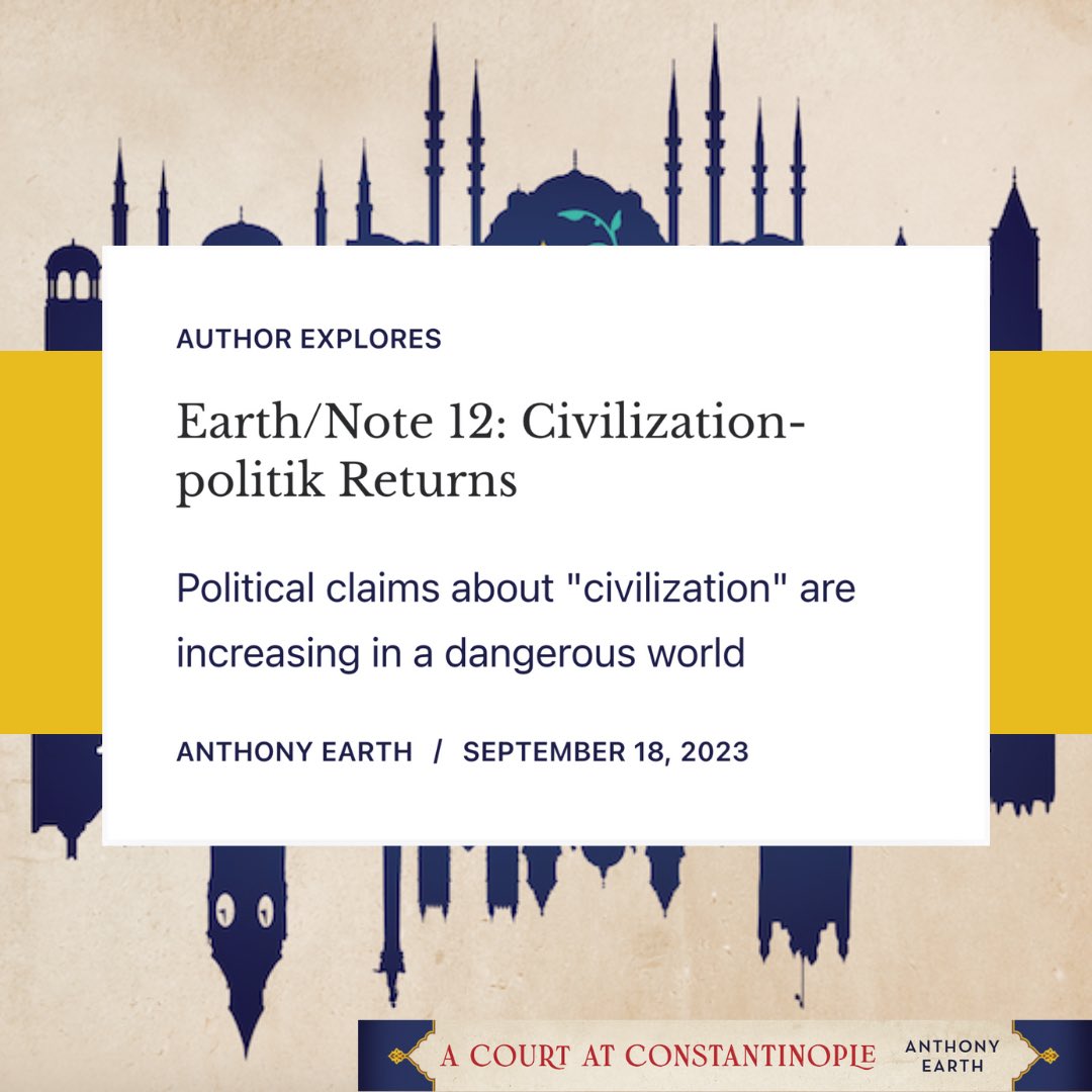 Cloaking the exercise of power in the raiment of “civilization” seems on the rise. I explore this trend, bit.ly/3sYZKbK, & how it differs from the “standard of civilization” that European nations used in the 19th century & that features in my novel. #HistoricalFiction