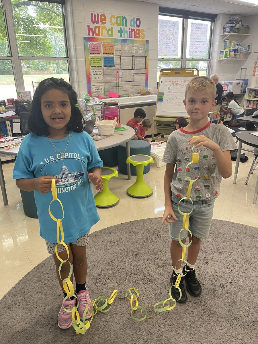 Some of our awesome paper chains from our paper chain challenge! #iginspires #RTSD26LifeReady