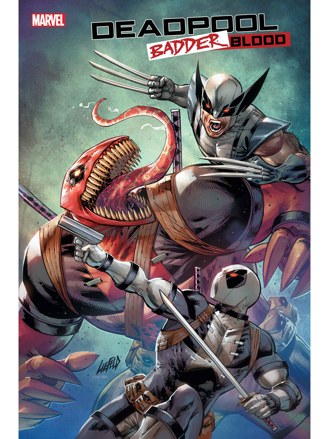 ClassicGPK's tweet photo. Deadpool: Badder Blood (2023) #️⃣4️⃣ — on sale Wed Sep 20.

$4.99 / Pages: 32 / UPC: 759606088271000411

BATTLE ROYALE 'POOL STYLE! Has WADE met his match against VENOMPOOL and THUMPER? Can DEADPOOL survive the depths of KILLVILLE even with WOLVERINE and...

[1/2] https://t.co/iKJk46bTIv