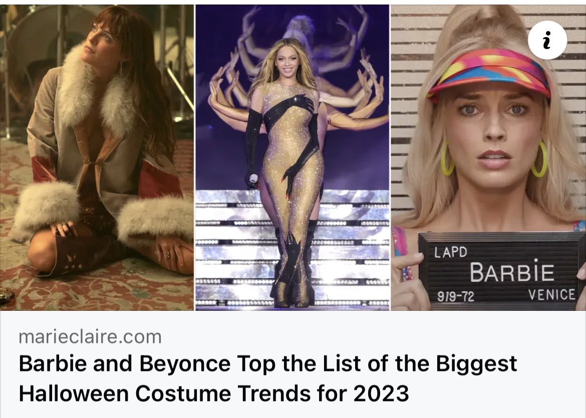 B7Album's tweet image. Marie Claire predicts Beyoncé as one of the biggest Halloween costume trends of 2023 🪩

🔗:marieclaire.com/fashion/hallow…