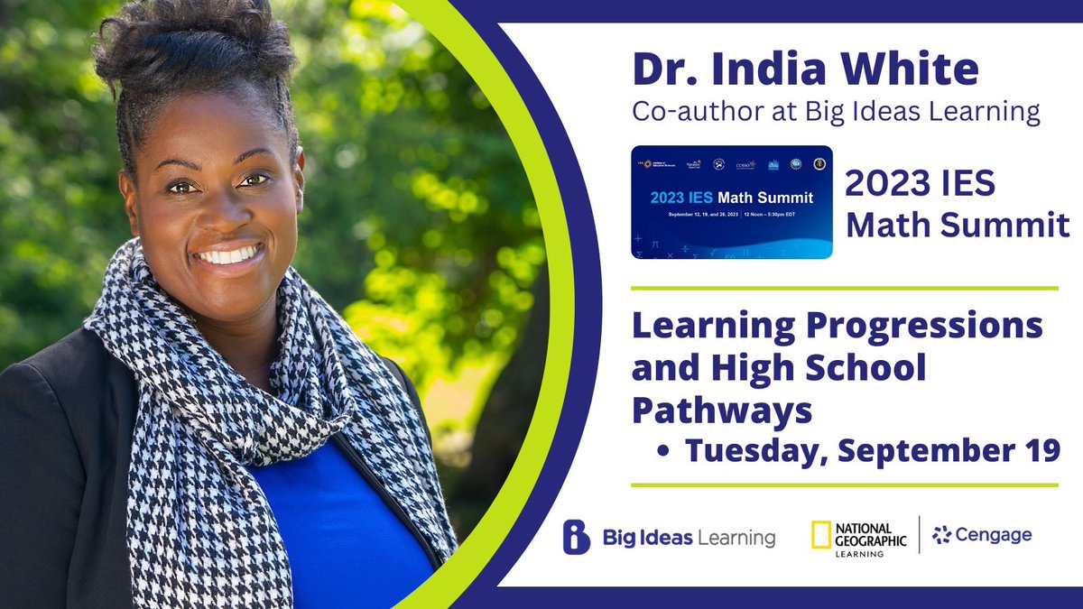 Indispeaknteach's tweet photo. Tomorrow’s the big day! 🤩😄Join us at the 2023 IES Math Summit where we discuss trending data and information around math education! My session is at 1:45p! ☺️Registration is FREE! Let’s close the achievement gap together!😎
#drindiawhite #usdoe #nces #uf #math #teachers #tedx https://t.co/I6vz2MBFu0