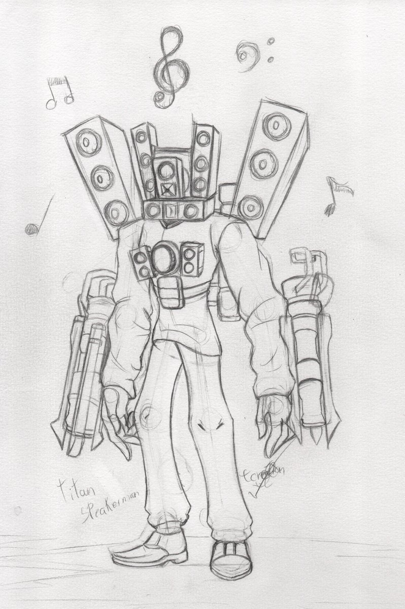 2025Creation's tweet photo. Titan Spekerman and TV.
Scanned in HD.
#boceto #arte #art #ilustracion #dibujo #diseño #lapiz #drawing #painting #draw #instadaily #ArtistOnTwitter #sketch #skibidi_toilet #spekerman_titan #TVman_titan #spekerman #SkibidiToiletfanart https://t.co/A2PsEnzPHv