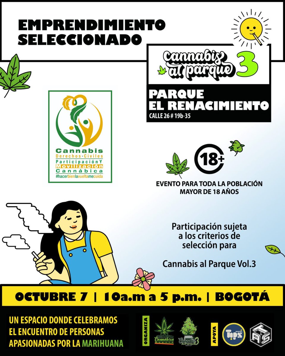 JavierfBecerra's tweet photo. "Cannabis al parque" 3. Precioso evento de convivencia, creatividad y participación de la comunidad de usuarios en Bogotá.
#YoHabloDeCannabis 
#HacerBienLaVueltaMeCuida https://t.co/dJiLaprJSS