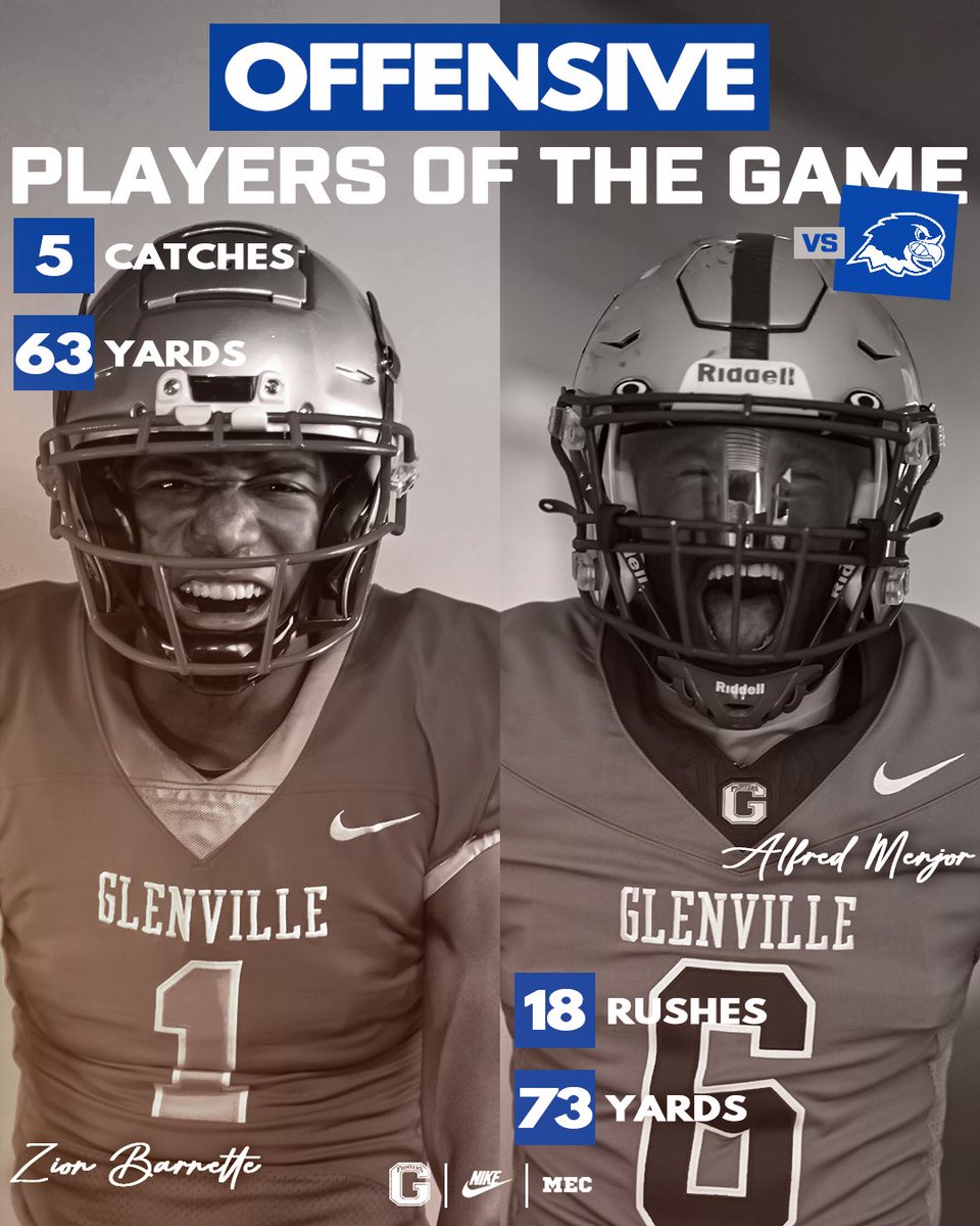 GlenvilleStFB's tweet image. Our Notre Dame Players of the Game ❗️

#GoPioneers