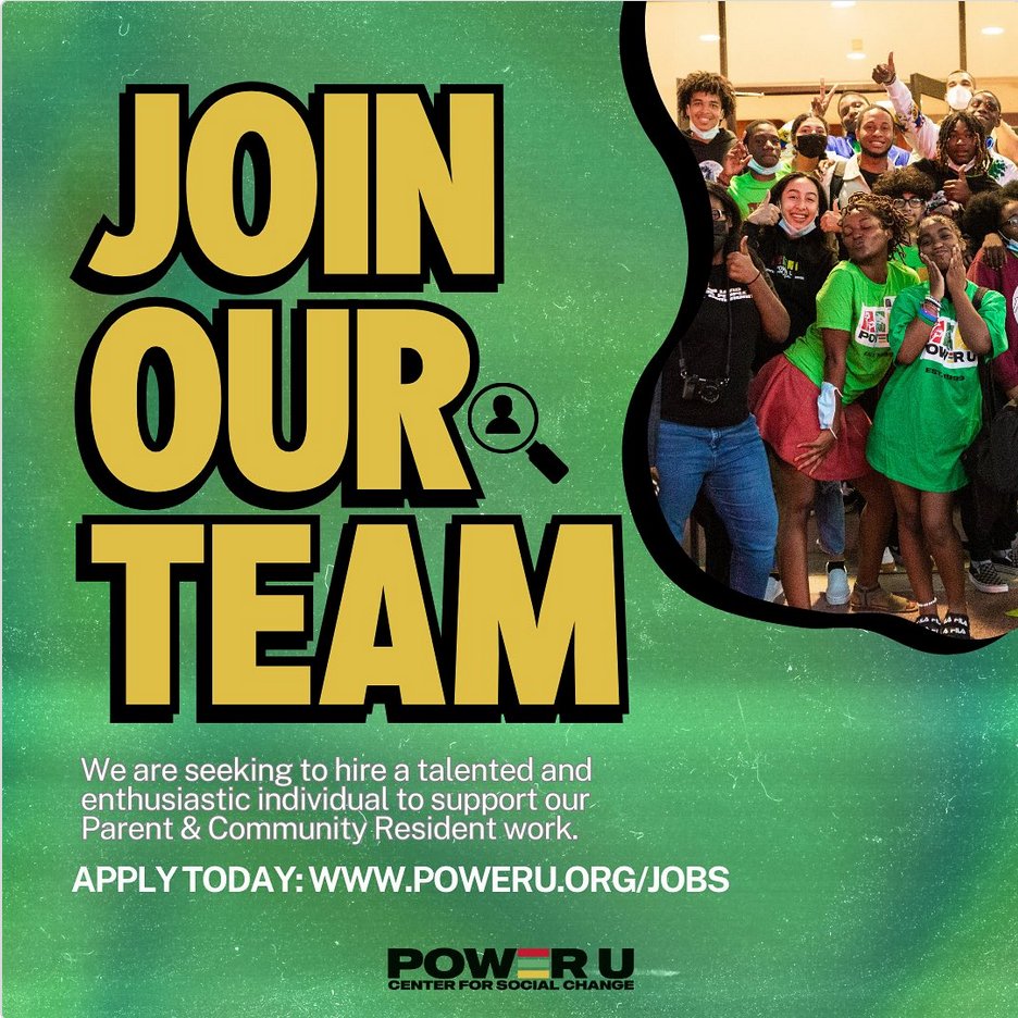 #HiringAlert: <a href="/PowerU305/">Power U Center For Social Change</a> is hiring an enthusiastic person to help parents and community residents work alongside young people in #MiamiDade County to create transformative campaigns. Is that you? 

Apply to the role of community organizer: poweru.org/community-orga…