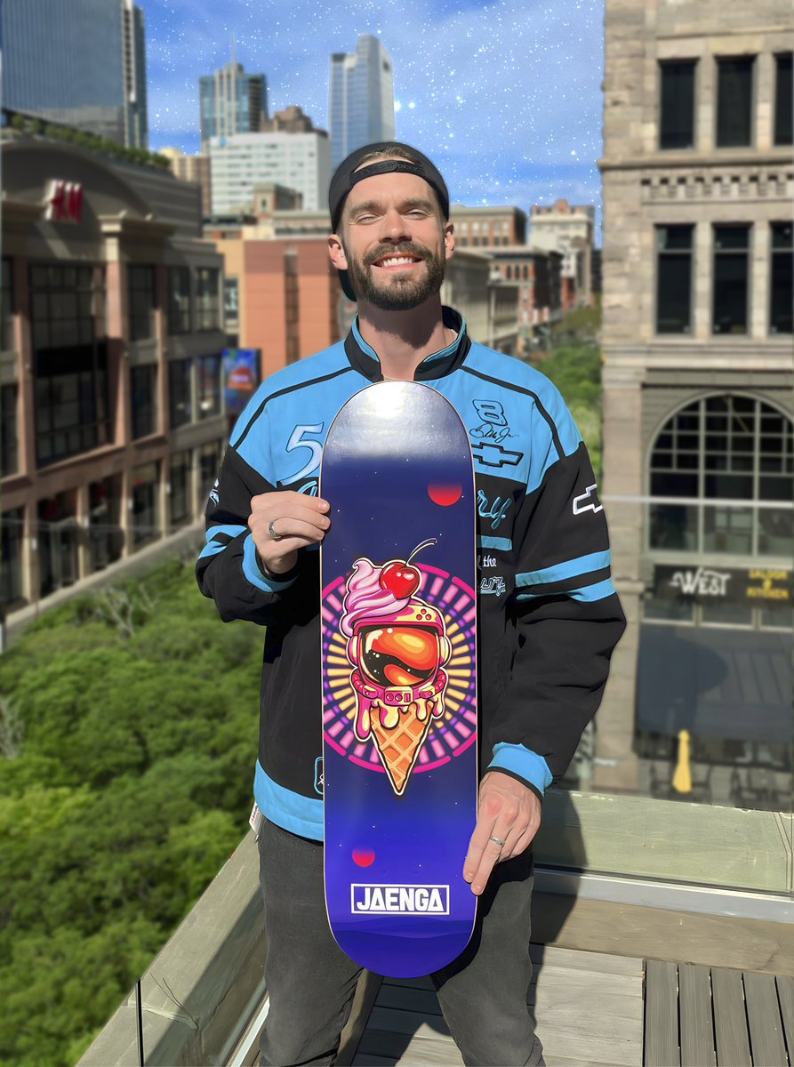 🚨CONTEST TIME🚨

Win this custom 1/1 Jaenga board, with artwork of my upcoming “Ice Cream Adventure” EP! 

This is the 11th design in my skateboard series!? Jeeze time flies

RULES:
- follow link in bio
- tag a friend below for extra points