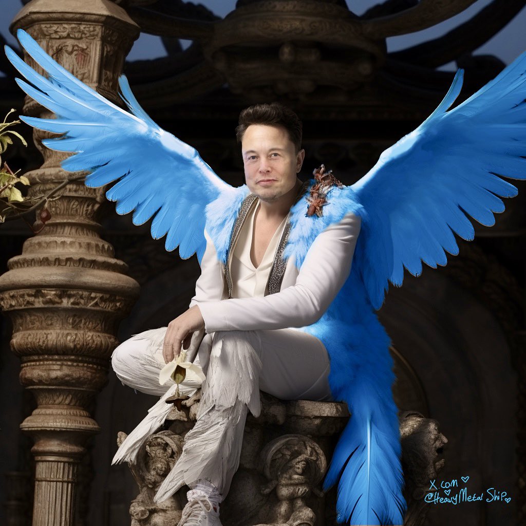 Elon loves to fly, can whistle a pretty tune, and wants to go to the moon! 🚀🌙

He is Chief Twit - freer of birds, and believes everyone should have freedom of words. 📜🪶 

Elon has a nest at the headquarters of 𝕏 and he thinks y’all are the best! 🫶🏻