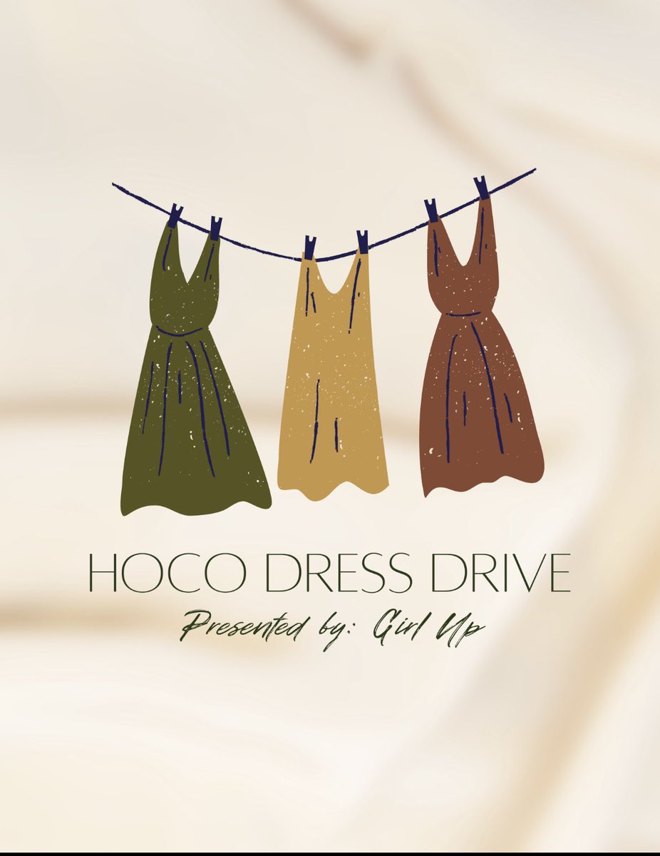 Hi everyone we are looking for dress donations to go towards our dress drive and later boutique for homecoming!! Look for the donation box in the library this Friday, the 22nd!!