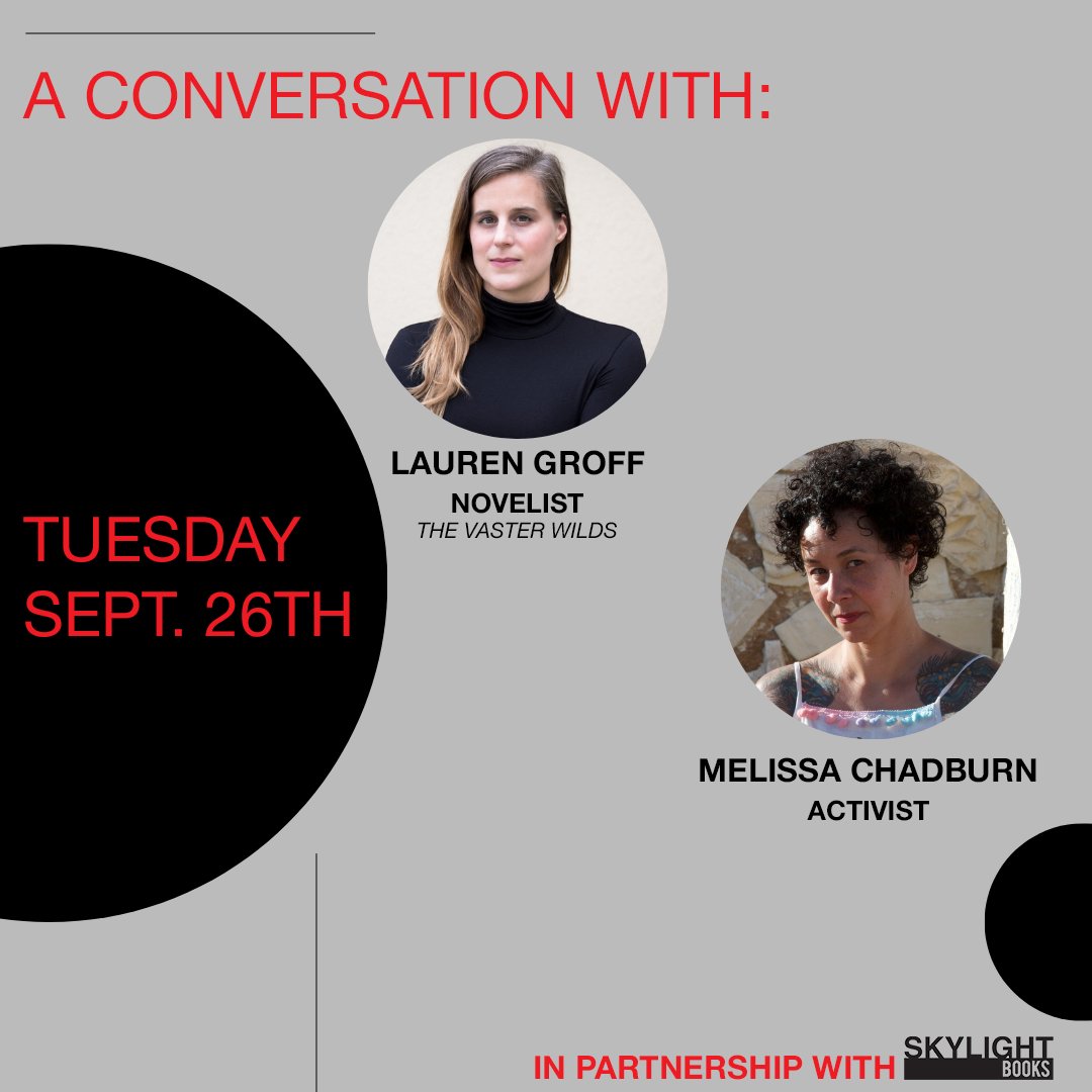 ALOUD alumni and bestselling novelist <a href="/legroff/">Lauren Groff</a> returns for a conversation on her newest novel, The Vaster Wilds with activist @melissachadburn. Head to LFLA.org/groff to grab your ticket!