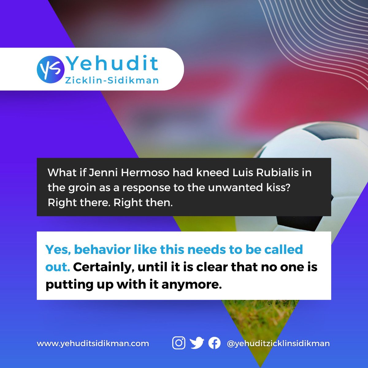 YuditSensei's tweet image. What if she put her hand up between them, stopped his face in its tracks, and said “Whoa!!! What the F%$k!!!?” What if every child was taught that it was their human right to respond to unwanted touch like that? 
#Yudit #Enough #ChangeTheCulture