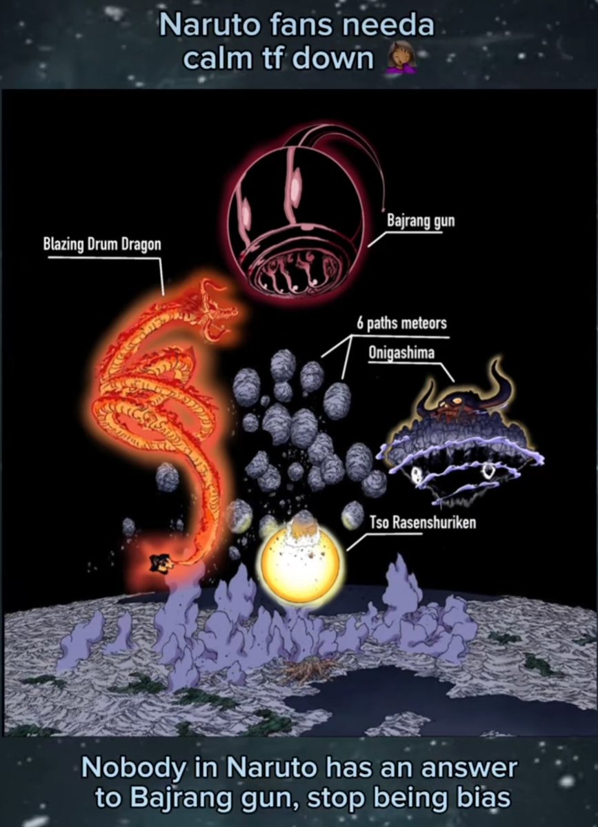 CJDLuffy's tweet image. Naruto verse really is a joke man 💀