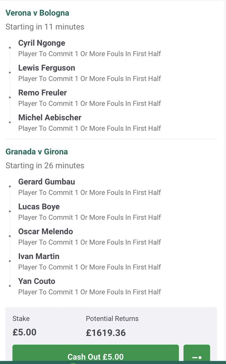 InplayIcon's tweet image. 325/1 longshot - first half fouls. Starts in 20 mins