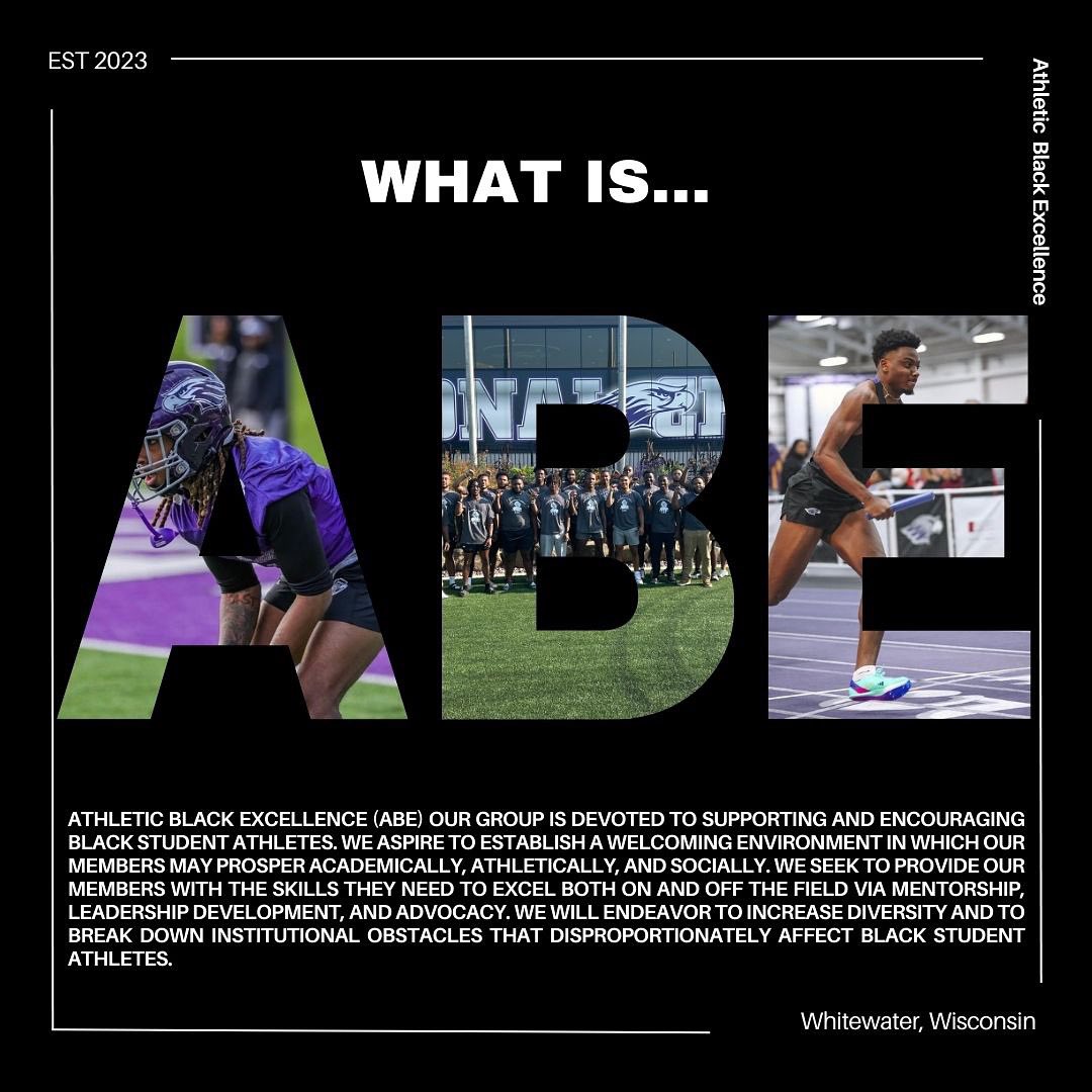 uwwabe1's tweet photo. Introducing A.B.E, our student organization dedicated to Athletic Black Excellence! 🎊Join us as we celebrate athletic achievements and promote excellence in all aspects of life. Stay tuned for exciting events and activities throughout the academic year!✊🏾🏆 https://t.co/wt23PJSnry
