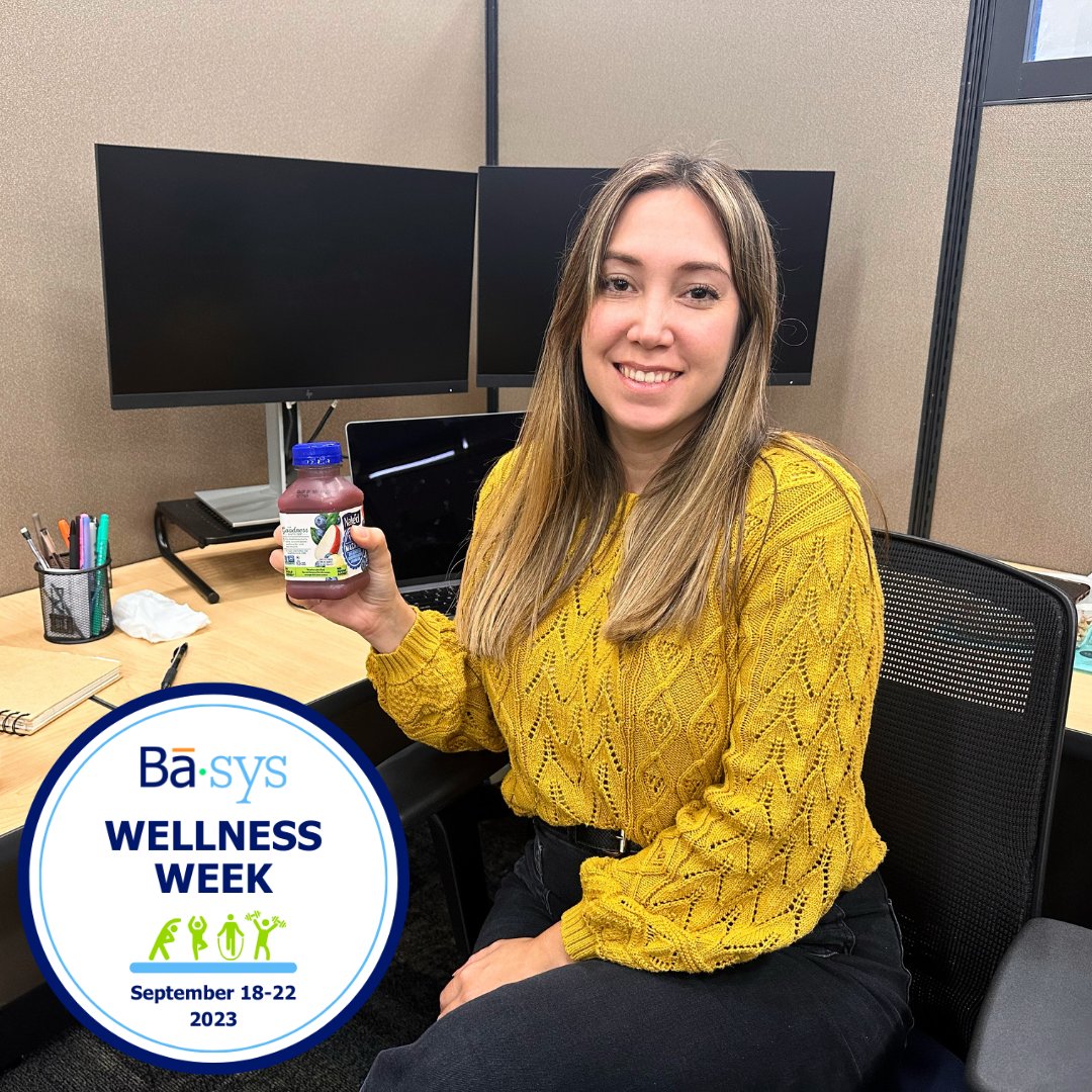 It is Wellness Week here at Basys! 🍎✨ Join us for a week-long celebration of health and fitness, starting off with delicious and nutritious smoothies to jumpstart our Monday. #wellness #health #teambasys #culture
