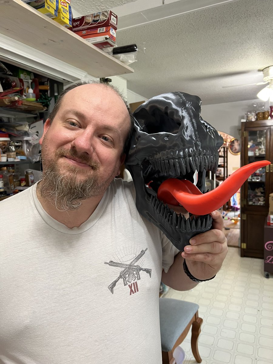 jessplayn's tweet photo. Finally finished cleaning up my first print on my @Elegoo_Official #neptune3max This is over 250 printing hours and 4 spools of PLA. #3dprinting https://t.co/FaebHsPPb8