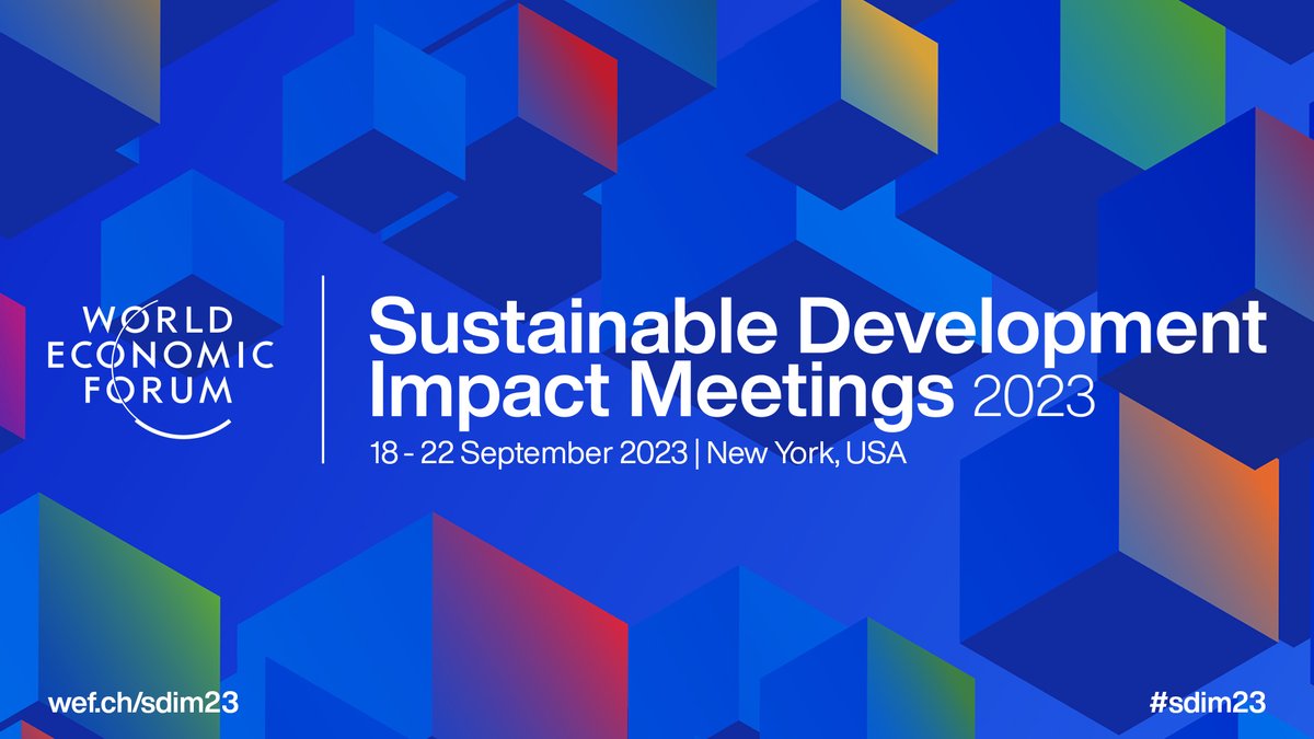 Delighted to be in New York for key discussions on the #SDGs and the <a href="/wef/">World Economic Forum</a>'s Sustainable Development Impact Meetings 2023. At the half-way point to achieving the 2030 Agenda, the <a href="/wef/">World Economic Forum</a> stands shoulder to shoulder with the #UN in its efforts to accelerate progress towards the #SDGs.