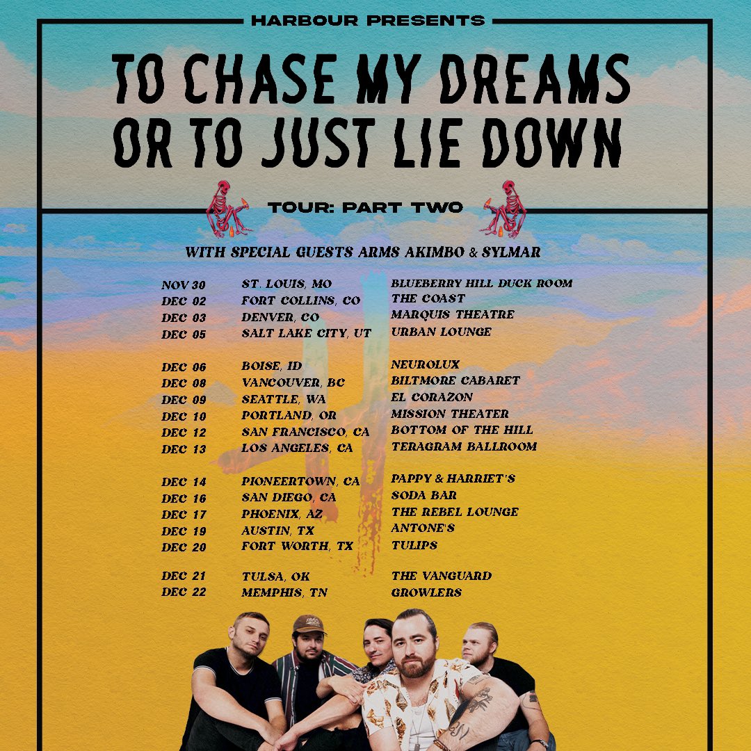 Hey there, we’re going on tour again with <a href="/harbourtheband/">🇸🇴</a> and Sylmar ❤️ onsale Friday at armsakimboband.com