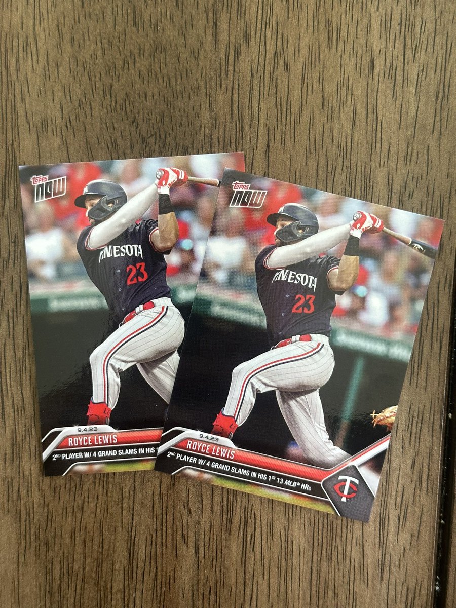 I have two copies of #MNTwins Royce Lewis’ grand slam #ToppsNow card to give away.

RT for a chance to enter. Must be following to be eligible.