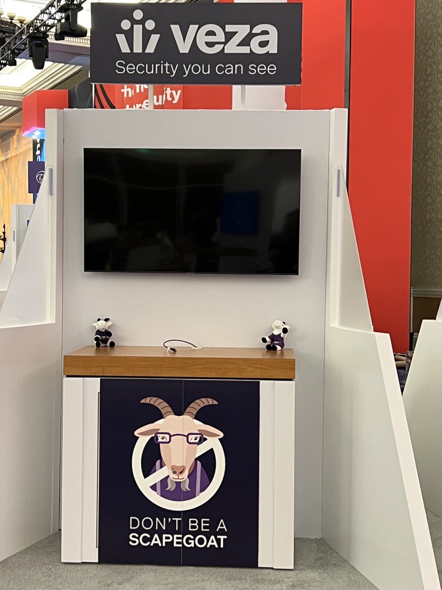 vezainc's tweet image. How many is too many? When it comes to Gertie the Goat, we believe there&apos;s no limit. Come meet Gertie TODAY at booth #1710 at #falcon2023! Learn more about where to find us 👉 veza.com/company/events…
#cloudsecurity #cybersecurity #identitysecurity #datasecurity #DontBeAScapegoat