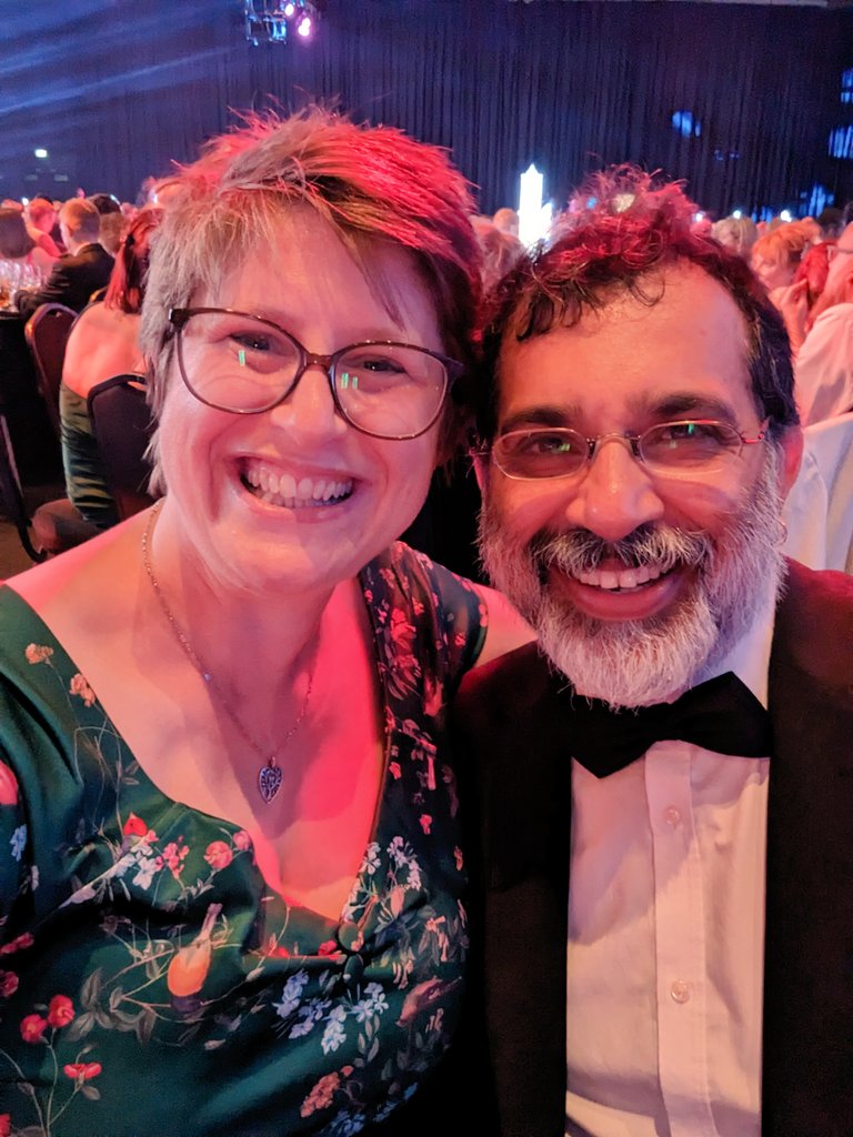 An absolute joy to collaborate with the wonderful <a href="/PareshHParmar1/">PareshHParmar</a> celebrating tonight at #HSJpatientsafety so proud to be a shortlisted finalist in the patient safety awards