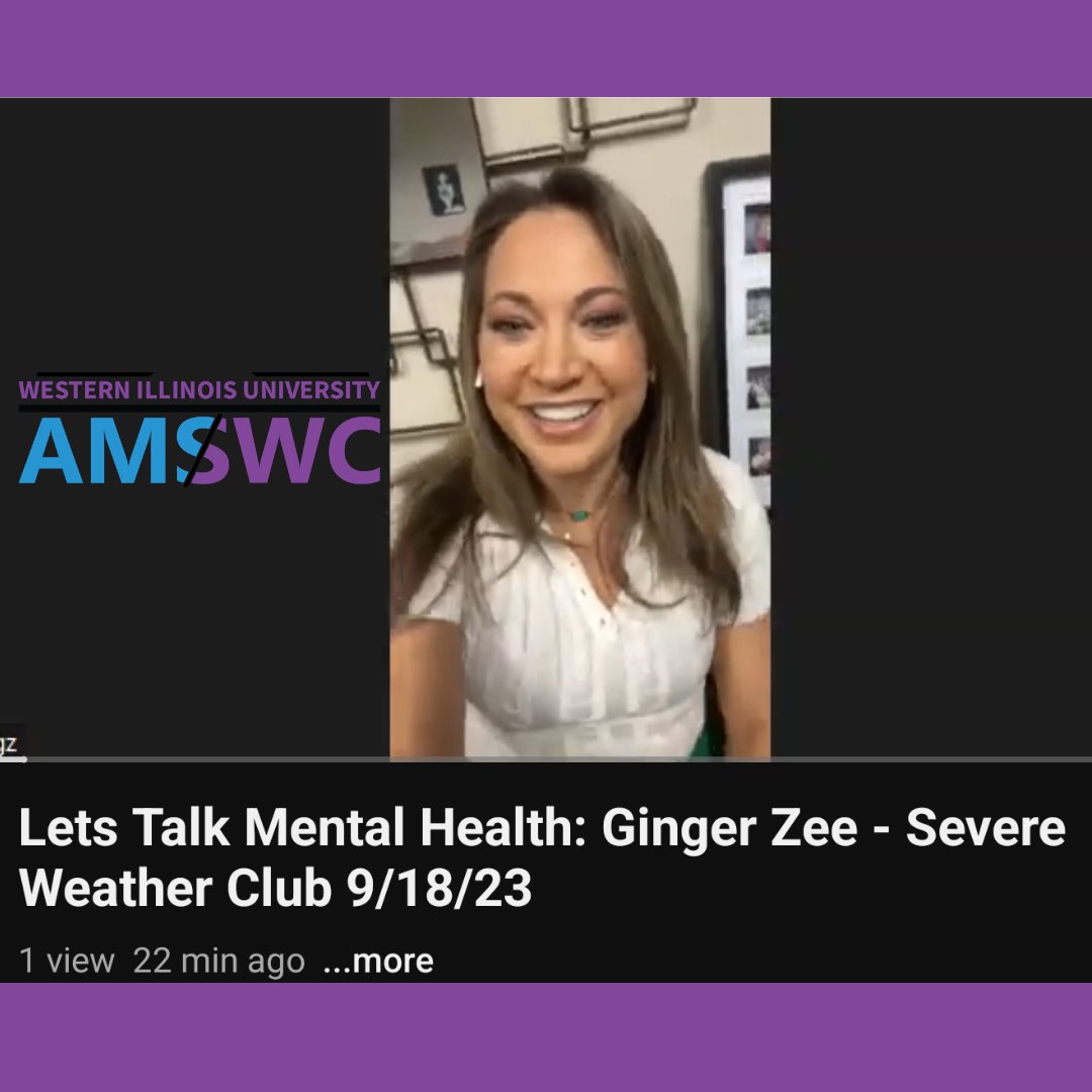 Such a great presentation from Ginger this afternoon about all things both Meteorology and Mental Health!