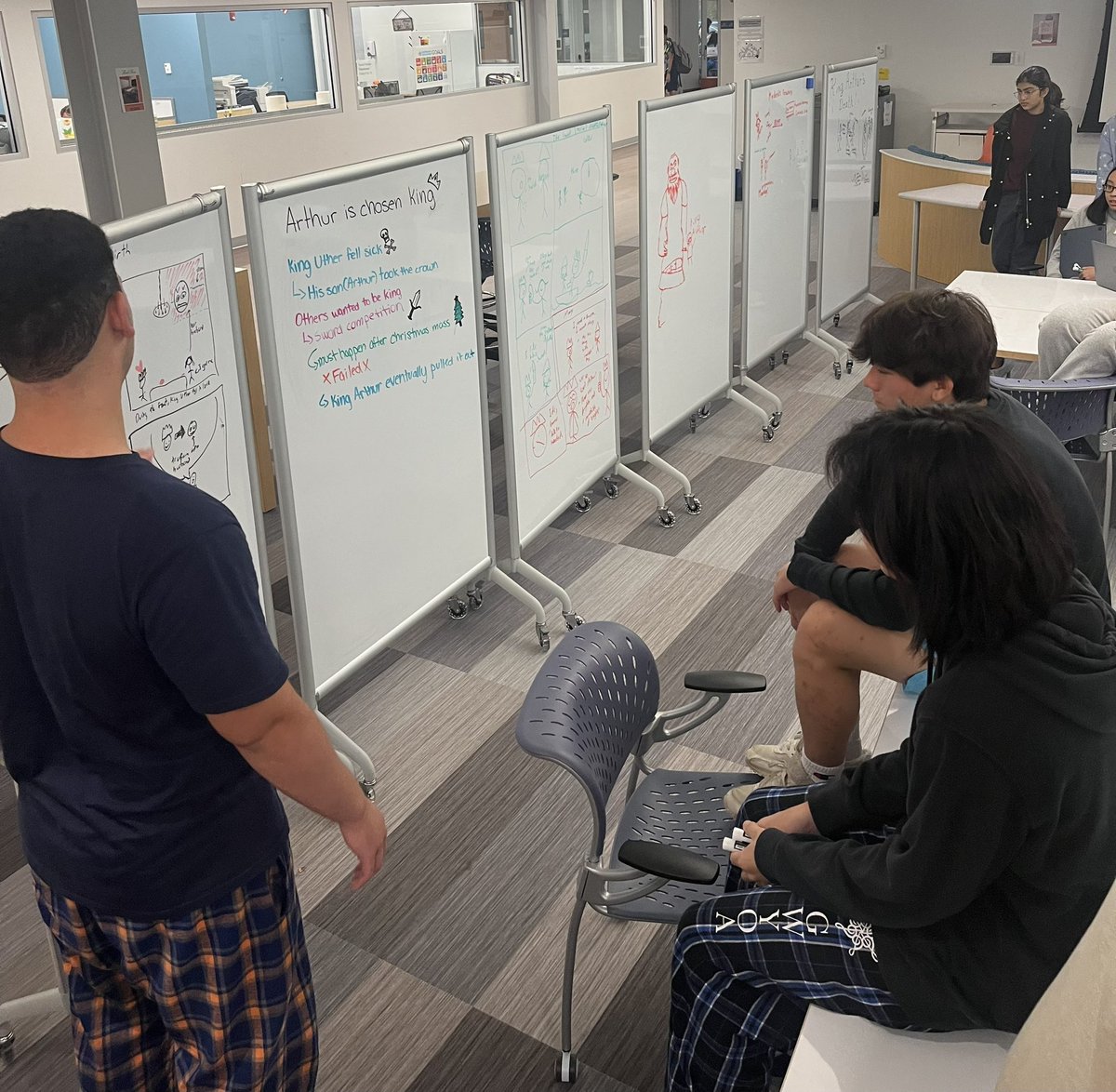 MsCallanTweets's tweet photo. So much fun identifying structure &amp; themes using story boards across Beowulf &amp; King Arthur today in British Lit! #wearechappaqua https://t.co/qH1fS6CSny