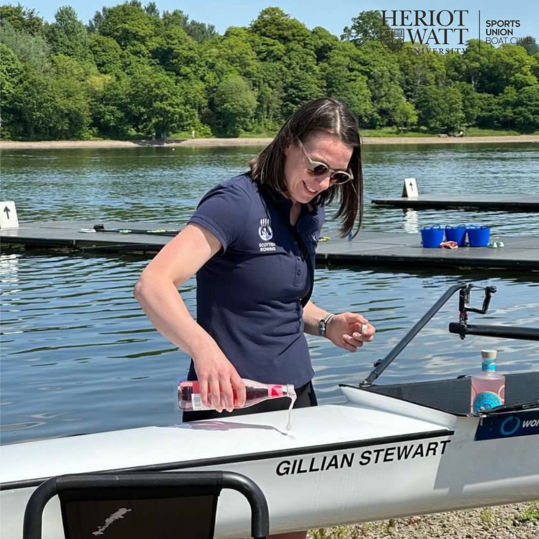 HWUBC's tweet photo. We are grateful to announce the boat naming of our 2x/-, Kanghua, as the ‘Gillian Stewart’!

Presidents Note: At Scot Champs we celebrated the hard work and dedication to the club of one of our alumni coaches Gillian Stewart. (See comments for more) https://t.co/v8FnXhEF2v
