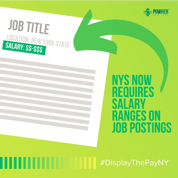 If you see a job listing for a NYS business, it is now required to disclose a salary or salary range - including remote positions that report to a supervisor or office located in NYS #DisplayThePayNY #EqualPayNY
