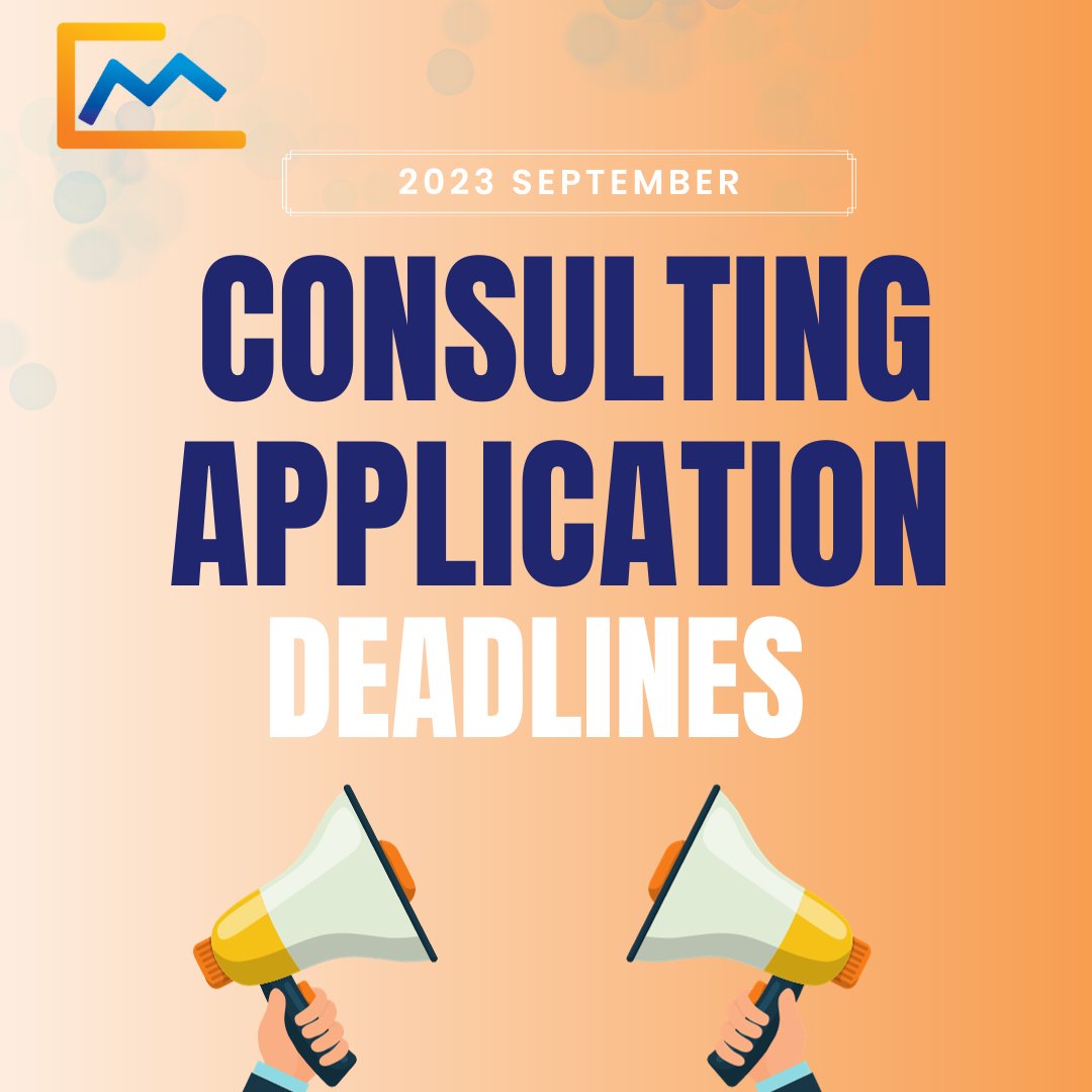 MConsulted's tweet image. Consulting application deadlines coming up this week!

Link to the full article with application deadlines below.

bit.ly/48mvnMq 

#applicationdeadlines #big4 #mbbfirm #managementconsulting #managementconsultant #consultingcareers #consultingcareer #careerpath