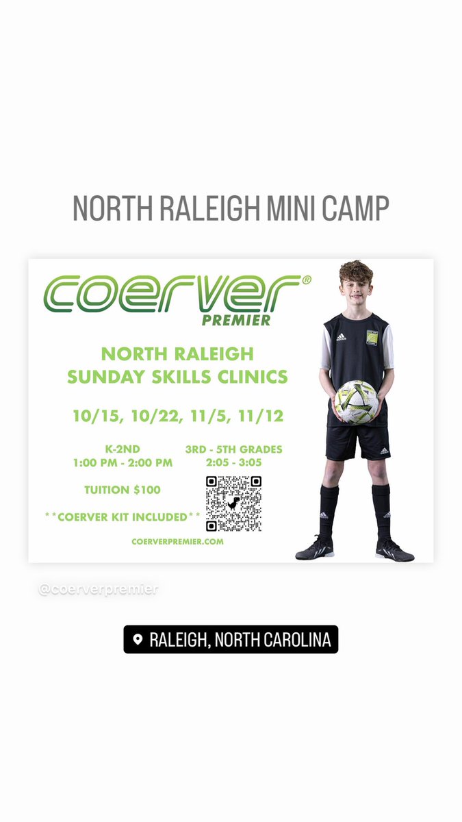 CoerverPremier's tweet image. New Fall Training Opportunities