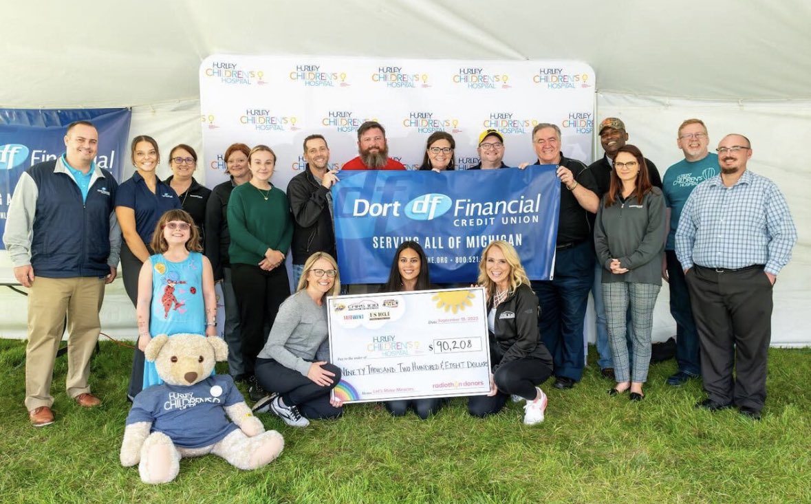 DortFinancial's tweet image. Dort Financial Credit Union team members made a positive impact in the community this weekend by volunteering and spreading awareness at two events: our Shred Day at Pierson Rd. and the Let's Make Miracles Radiothon benefitting Hurley Children's Hospital.