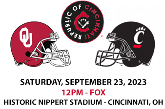 FIRST <a href="/Big12Conference/">Big 12 Conference</a> MATCHUP &amp; <a href="/BNKonFox/">Big Noon Kickoff</a>!

Tailgate #4
⬛️ - Set up by 6am
🌮 - Brisket &amp; egg breakfast tacos
🍺 - <a href="/CincyLight/">Cincy Light</a>, water, &amp; other NA options
⬛️ - Tear down by 11:15am

Full details at: republicofcincinnati.com/09-23-23-oklah…

#Bearcats #RepublicOfCincinnati