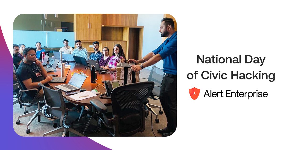 AlertEnterprise's tweet image. On National Day of Civic Hacking, we embrace the power of innovation and the significant role that technology plays in our lives. 

See how we’re making a positive change with frictionless security solutions 👉 bit.ly/397lB72

 #CivicHacking #Security