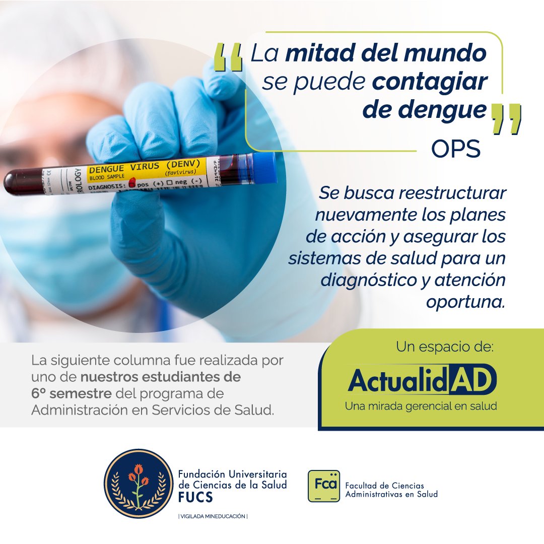 MI_FUCS's tweet photo. ¿Sabías que la mitad del mundo se puede contagiar de dengue, según la Organización Panamericana de la Salud?👏

Si quieres conocer más de esta noticia puedes hacerlo consultando en 👉https://t.co/vQw5hvgGJR en el siguiente link: https://t.co/kEgGv8K75X ✅ https://t.co/389meihOAk