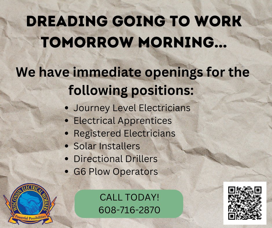 WiElectWorkers's tweet photo. https://t.co/fFSBUTuWI9