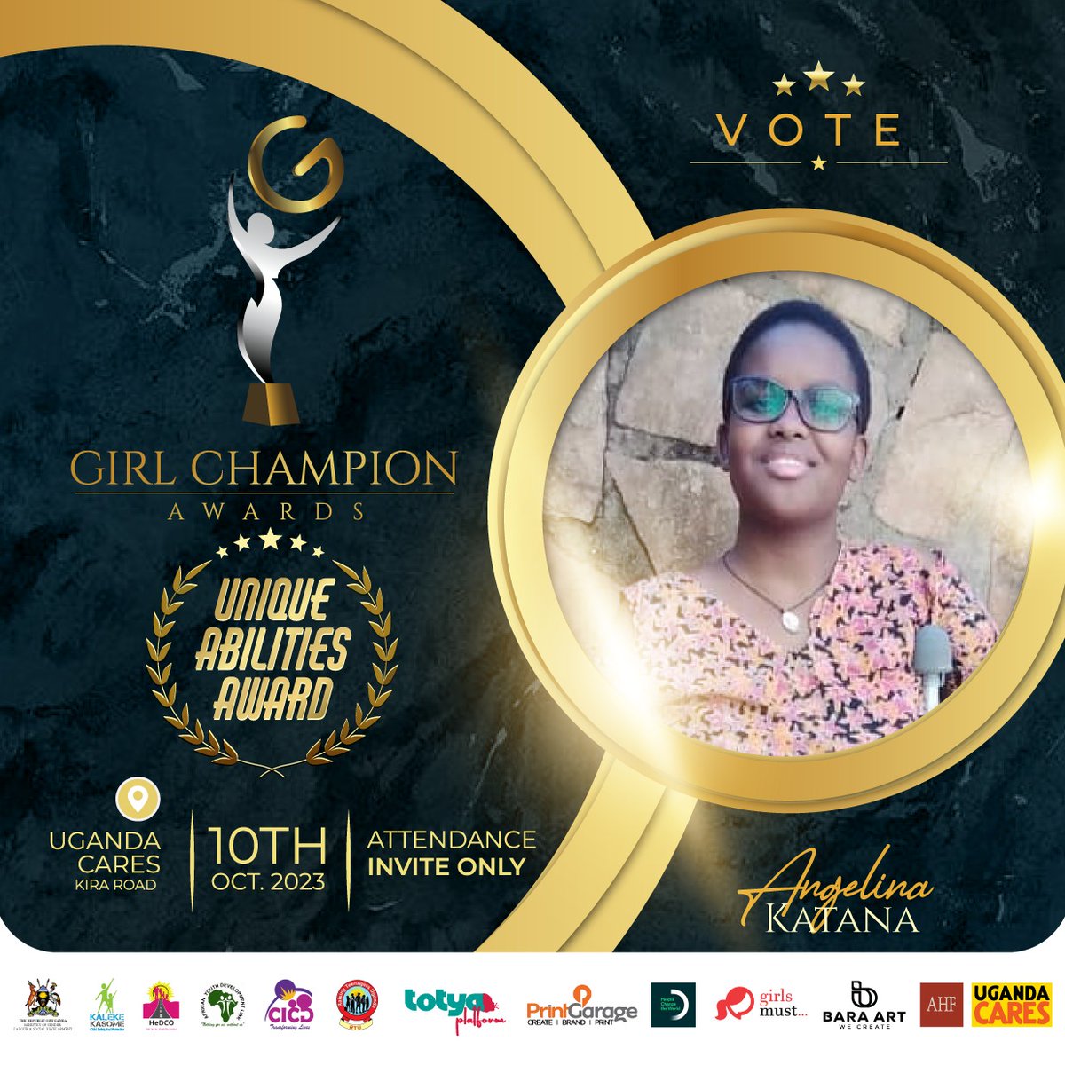 GirlChampAwards's tweet photo. I'm Katana Angellina, 15 years old currently in S.1 at Makerere College School.
I was born in 2007 with multiple disabilities. I'm also visually impaired. Despite my disability, Iโm committed to my education in normal schools. Vote: https://t.co/XZmrCxwvZU
#UniqueAbilities https://t.co/0b3jbqvsCp