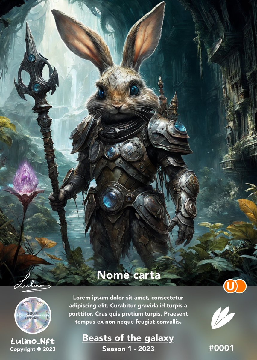 Ge Fam! Someone of you knows that I’m working on a brand new project, it will be a TCG or better only trading cards called “beasts of the galaxy”. Why only tc? Because I think that the funniest part will be collecting and trading with other fams. Yes because they will be packs of