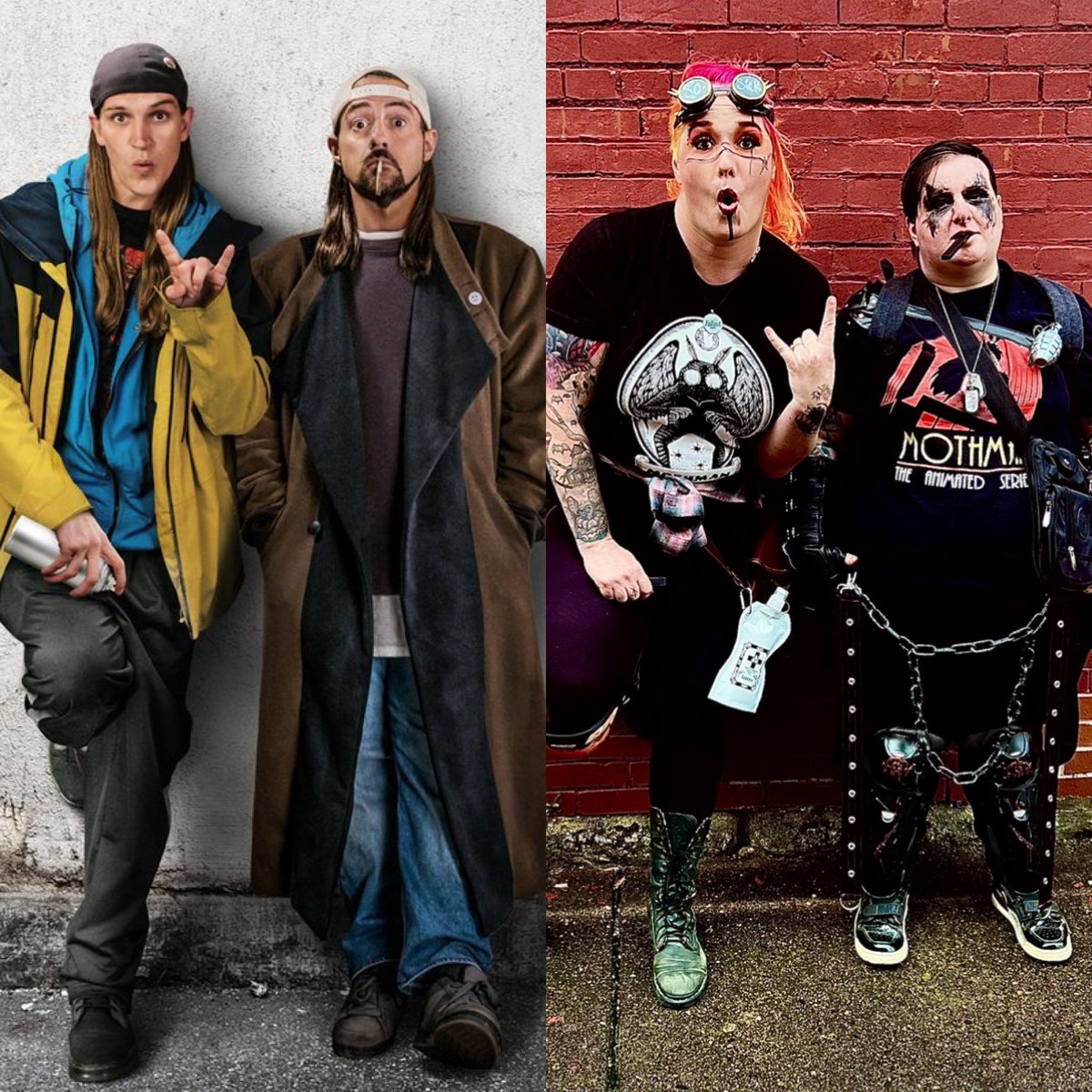 maria_tattoo13's tweet photo. Snoochie F’n Boochies🤘🏻 @FearHavok
@JayMewes @ThatKevinSmith
#JayandSilentBob #Snootch #snootchiebootchies #MothmanFestival #snoogans https://t.co/161B5FaqsO
