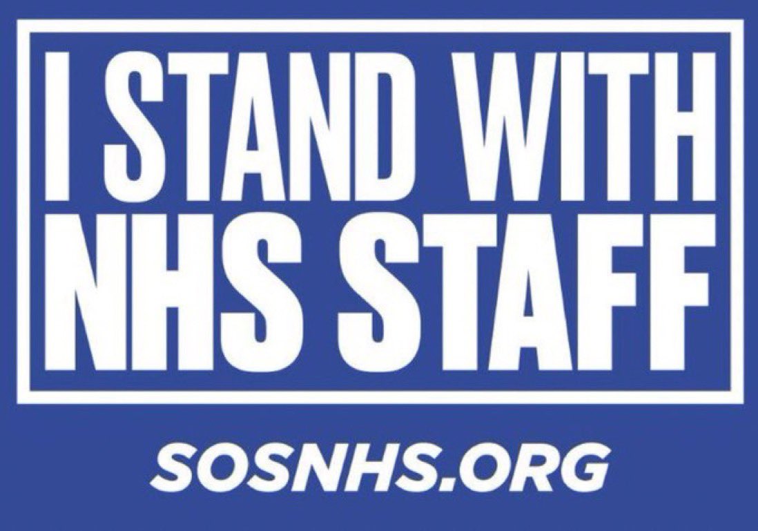 We are right behind the consultants, doctors and all the other NHS staff who are fighting for fair pay and working conditions and in turn the future of the NHS. Please RT if you are too.