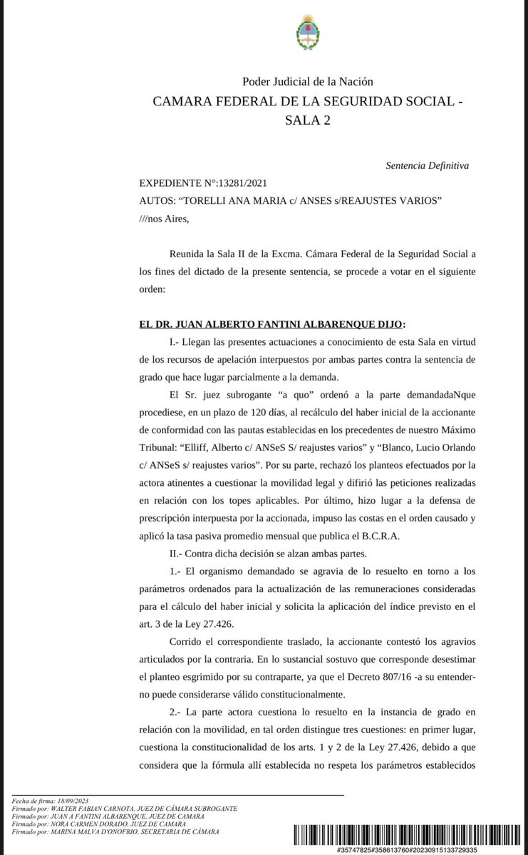 JaviCean's tweet photo. @IsmaelBermudez1 nuevo fallo para los jubilados https://t.co/u4OnORX8s4