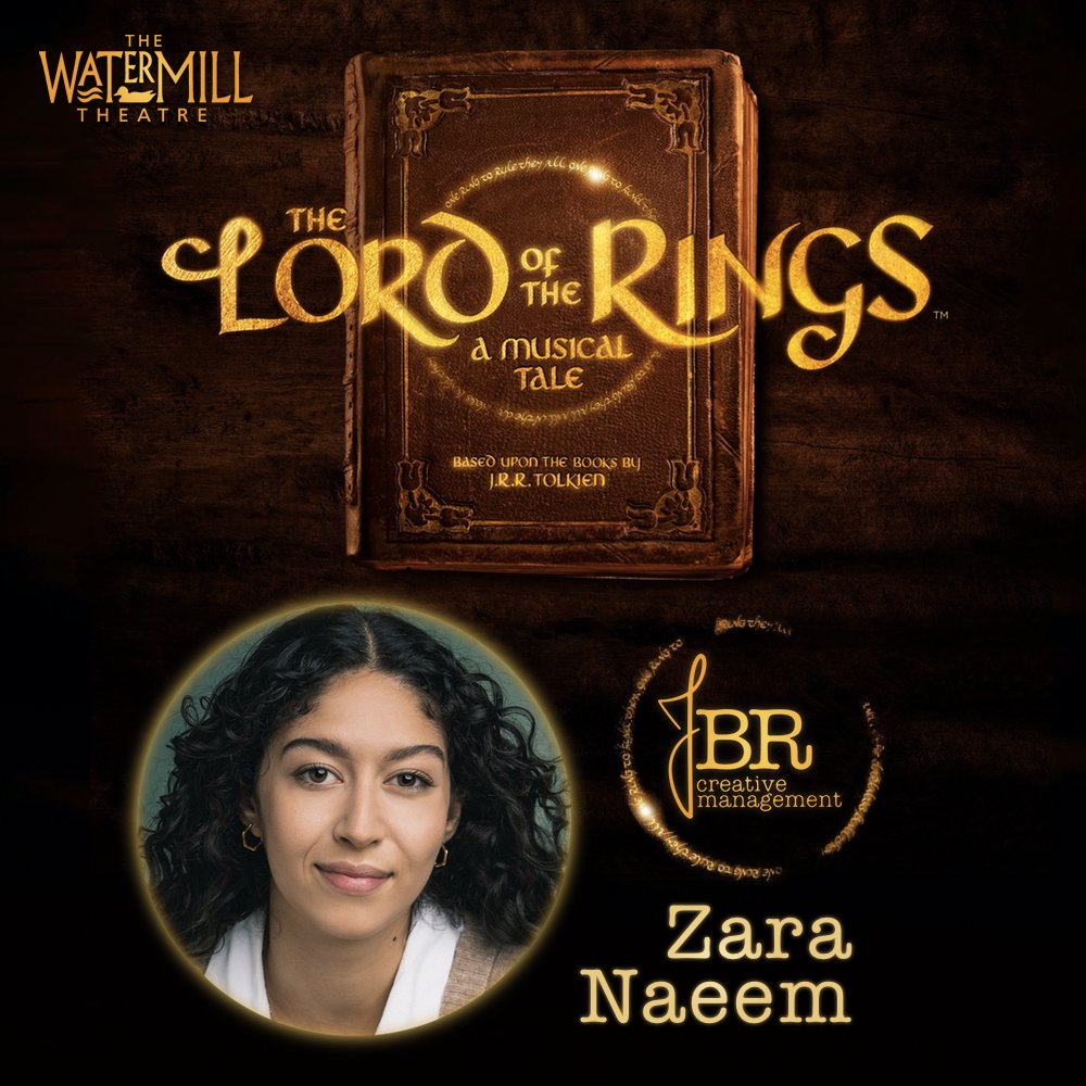 Delighted for @2aranaeem who has joined the company of Lord of the Rings at @WatermillTh! Looking forward to seeing it later this week.