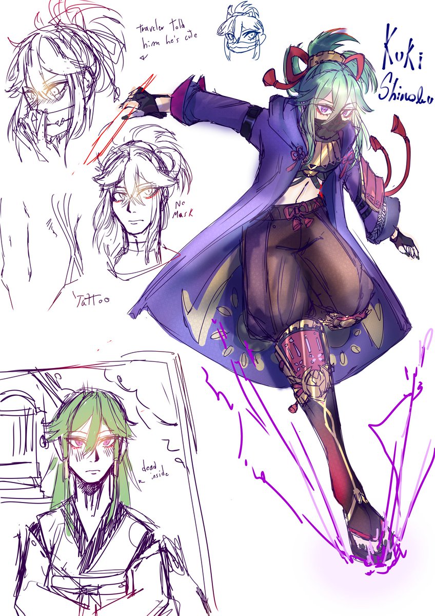 Genderbent #KukiShinobu! I already have xiangling in queue so give suggestions on what genderbent genshin girl you would like to see! #GenshinFanart #digitalart #Genshin #characterart