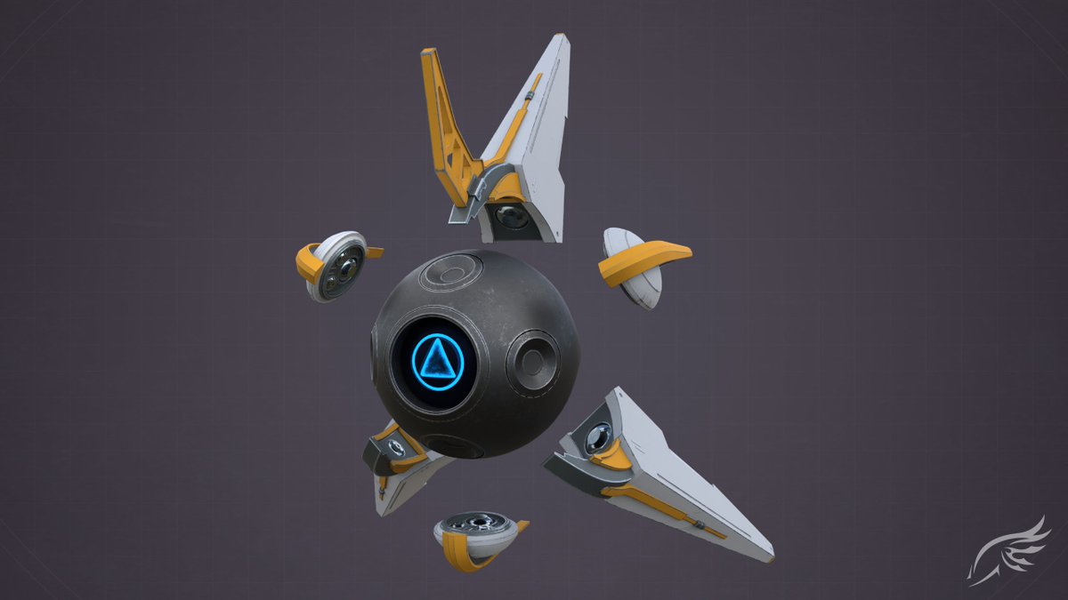 DenalCC1010's tweet photo. The last of my older Ghost model revamps. 

Name: Sieg
Ghost design belongs to THE @anim_xander, world renown viewmodel animator and owner of the Xander Farrell Animations YouTube channel.

(Naturally, I am their #1 fan)

Detail shots below. 
#Destiny2 #Destiny2Art https://t.co/V8oVUbWCrW