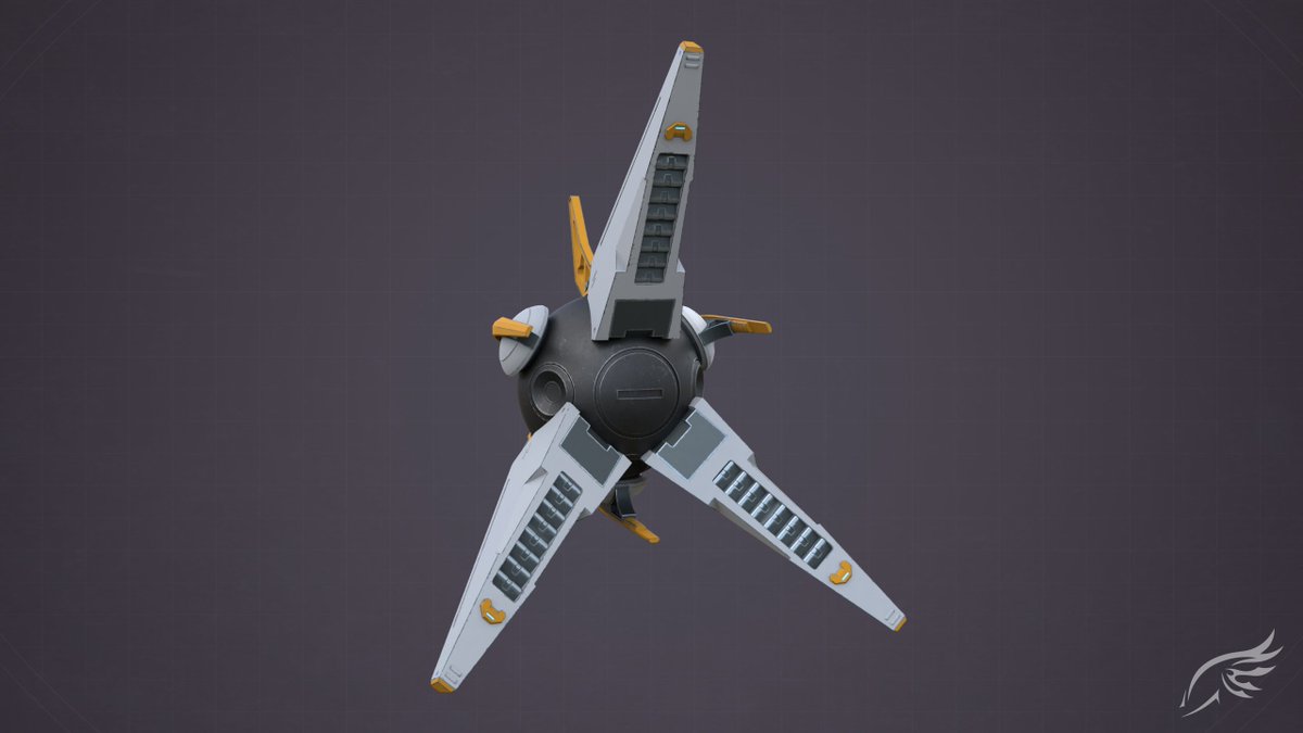 DenalCC1010's tweet photo. The last of my older Ghost model revamps. 

Name: Sieg
Ghost design belongs to THE @anim_xander, world renown viewmodel animator and owner of the Xander Farrell Animations YouTube channel.

(Naturally, I am their #1 fan)

Detail shots below. 
#Destiny2 #Destiny2Art https://t.co/V8oVUbWCrW