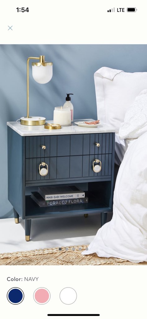 lslwss's tweet photo. @Anthropologie do you sell the lamp that is pictured in the listing for the Marcelle nightstand? https://t.co/zpcmF6b7bw