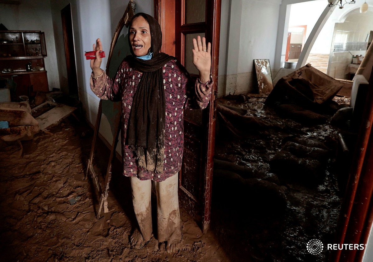bzohra's tweet photo. in the aftermath of the floods in Derna, Libya https://t.co/lUGZzu6kjr