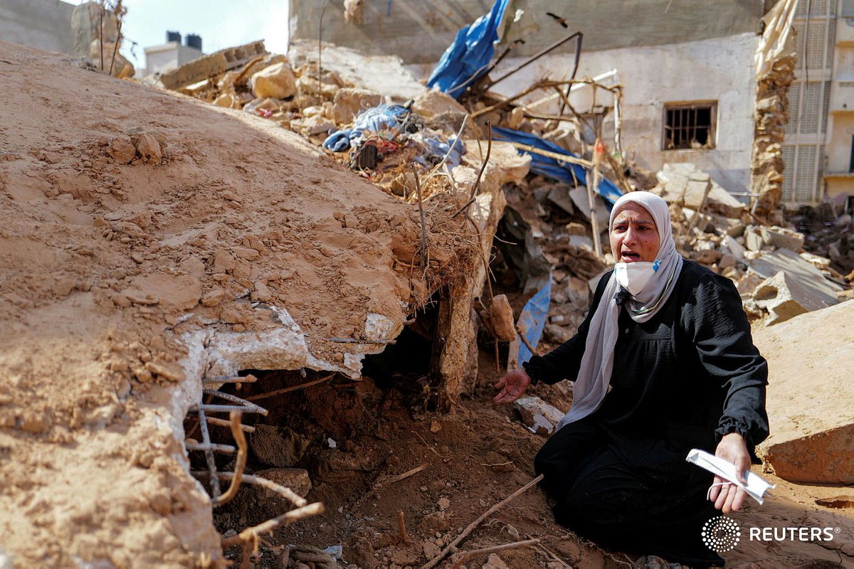 bzohra's tweet photo. in the aftermath of the floods in Derna, Libya https://t.co/lUGZzu6kjr